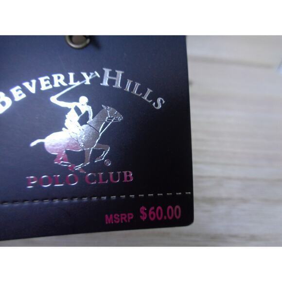 Beverly Hills Polo Club BHPC Cream &‎ Brown Vegan Leather Crossbody Purse - Picture 9 of 9